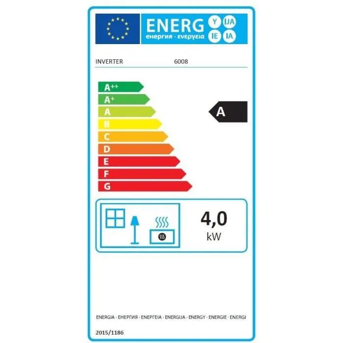 Inverter INVERTER 6008 - Poêle à pétrole électronique 4000 Watts avec fonction ECO et programmation 24H