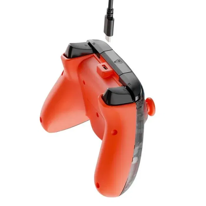 Turtle Beach Manette de jeu Rematch Core filaire pour Xbox Series X|S, Xbox One et PC, RGB, gâchettes ajustables, vibration, camouflage noir et orange Turtle Beach Manette de jeu Rematch Core filaire pour Xbox Series X|S, Xbox One et PC, RGB, gâchettes ajustables, vibration, camouflage noir et orange