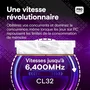 Crucial CP16G64C32U5W Mémoire DDR5 16 Go 6400 MHz CL32 UDIMM avec dissipateur thermique blanc - Gamer Pro OC - Compatible Intel Ultra et AMD Ryzen 9000