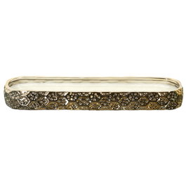 Home Deco Factory Bougie parfumée 6 mèches dorée au cachemire