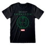 Marvel T-shirt à manches courtes Logo Icon Noir Unisexe L