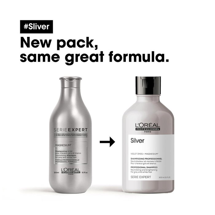 L'Oreal Professionnel Paris Série Expert Silver Shampooing Neutralisant et Éclaircissant 300 ml