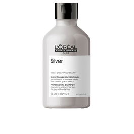 L'Oréal Professionnel Paris Shampoing Argent 300 ml Anti-Reflets Jaunes Cheveux Gris Blancs
