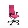Piqueras Y Crespo Fauteuil Albacete avec mécanisme synchrone, similicuir rose