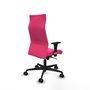 Piqueras Y Crespo Fauteuil Albacete avec mécanisme synchrone, similicuir rose