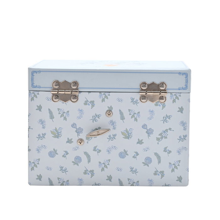 WIDDOP & CO Coffret à bijoux musical Cendrillon Disney Princesses avec motif floral, tiroir à souvenirs et mélodie