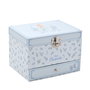 WIDDOP & CO Coffret à bijoux musical Cendrillon Disney Princesses avec motif floral, tiroir à souvenirs et mélodie