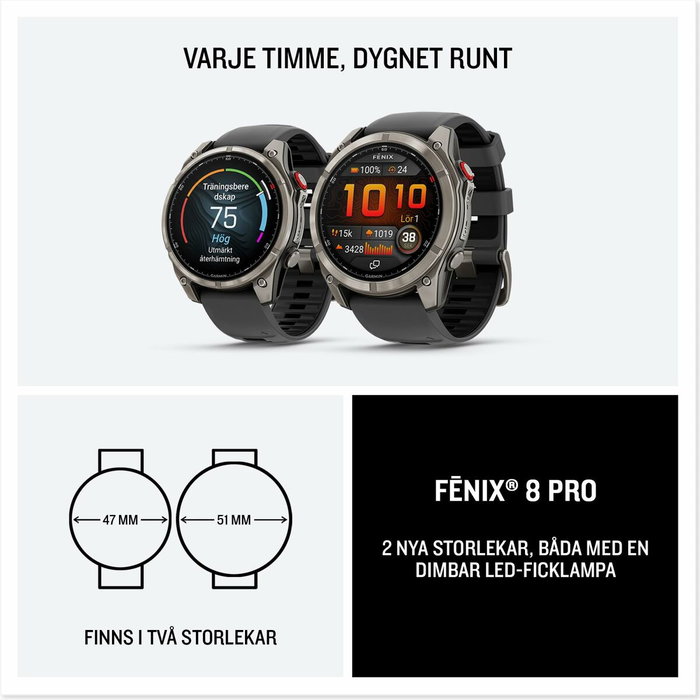 Montre intelligente GARMIN fenix 8 Pro Noir Gris Graphite 1,4"
