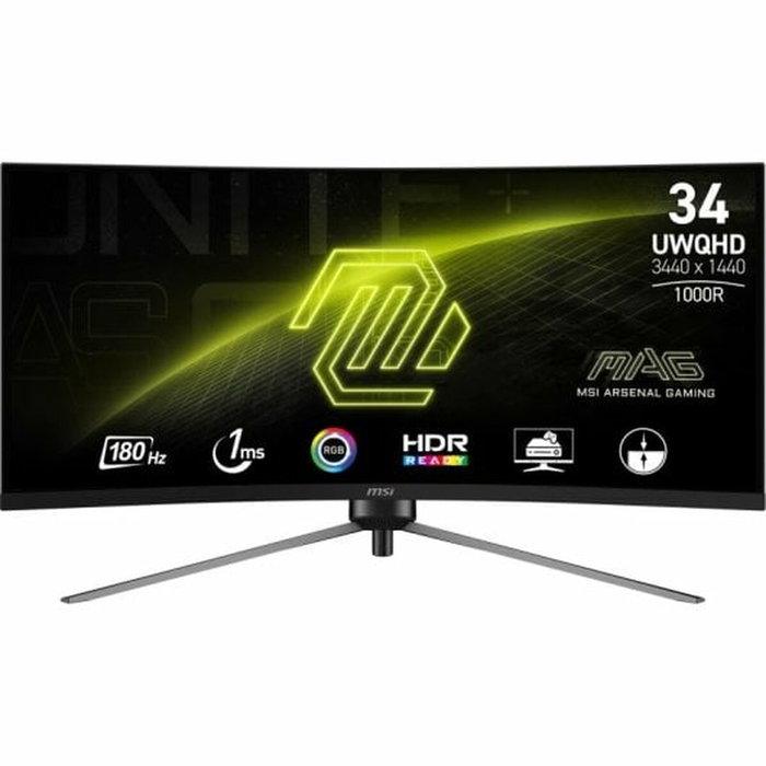 MSI MAG 345CQR Moniteur Gaming Incurvé 34 pouces UWQHD 180Hz 1ms VA Noir MSI MAG 345CQR Moniteur Gaming Incurvé 34 pouces UWQHD 180Hz 1ms VA Noir