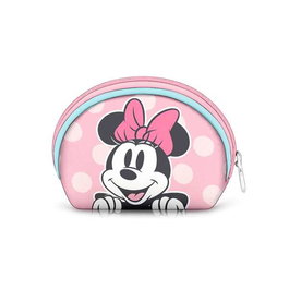 Karactermania Portemonnaie Minnie Mouse à ruban occasion ovale 9x12x4,5 cm - Polièster - Rose - Recommandé à partir de 36 mois