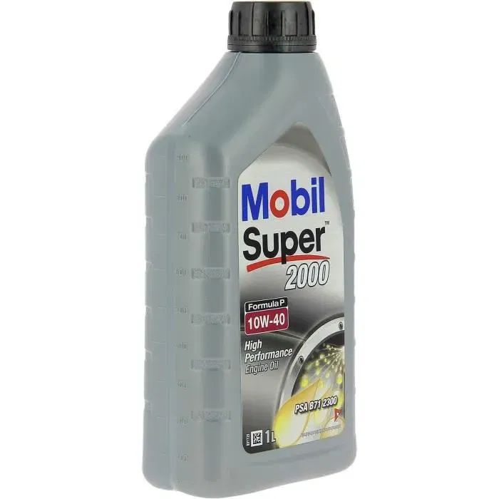 Mobil Super 2000 X1 Formula-P 10W-40 Synthétique, bidon 5L, huile moteur haute performance et anti-pollution Mobil Super 2000 X1 Formula-P 10W-40 Synthétique, bidon 5L, huile moteur haute performance et anti-pollution