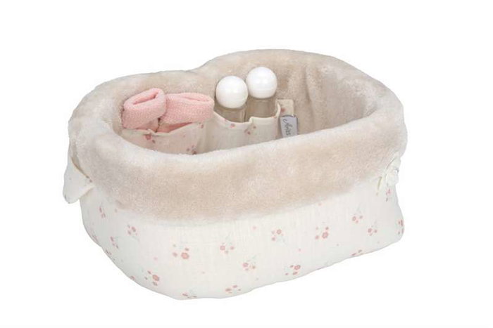 Muñecas Arias 10X1 - Corbeille de naissance Élégance beige avec accessoires - Dès 3 ans