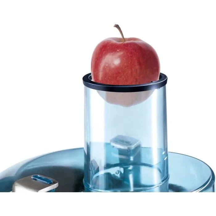 Bosch MES3500 Centrifugeuse Bleu et Argent avec Moteur Puissant 700 Watts et Cheminée Extra-Large 73 mm - Système Anti-Gouttes - Réservoir à Pulpe Amovible 2L