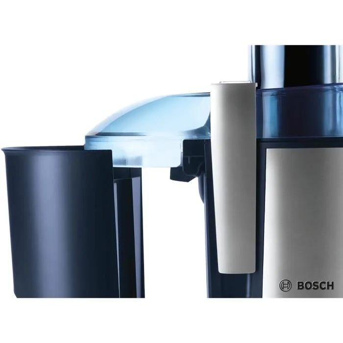 Bosch MES3500 Centrifugeuse Bleu et Argent avec Moteur Puissant 700 Watts et Cheminée Extra-Large 73 mm - Système Anti-Gouttes - Réservoir à Pulpe Amovible 2L