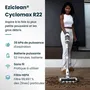 EZICLEAN Cyclomax R22 aspirateur balai sans fil avec station de vidage automatique, 52 min autonomie, 35 kPa, 500 W, blanc