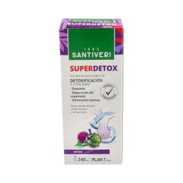 Santiveri Superdetox Jarabe 240 ml - Complément Alimentaire Détox Vegan