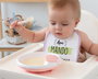 KioKids - Assiette thermique bébé avec ventouse antivol basculante, maintient la température des aliments, rose, dès 4 mois