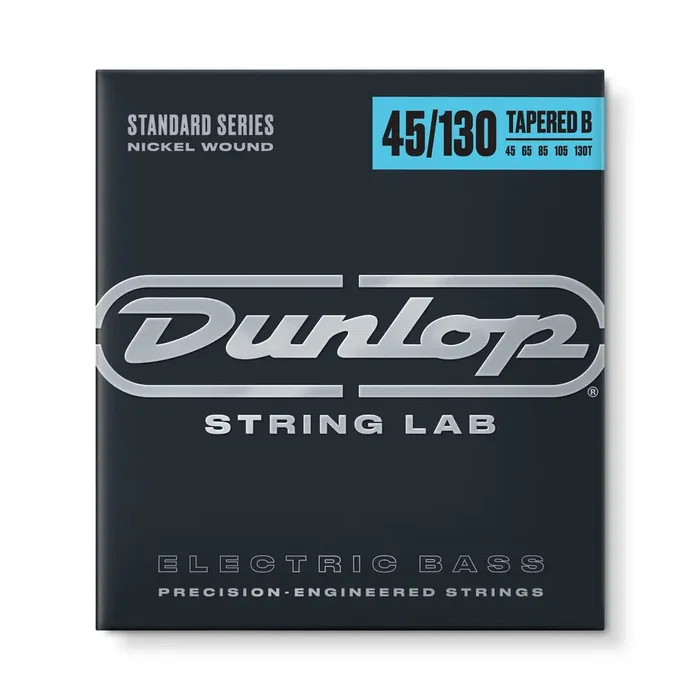 Dunlop Jeu de cordes Nickel Tap 5 cordes 45-130 pour guitare basse Dunlop Jeu de cordes Nickel Tap 5 cordes 45-130 pour guitare basse