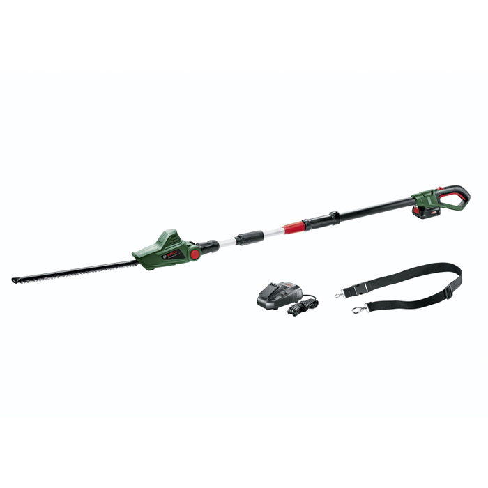 Bosch UniversalHedgePole 18 Taille-Haies sans fil télescopique (1 Batterie 18 V 2,5 Ah, Chargeur, Lame 43 cm)