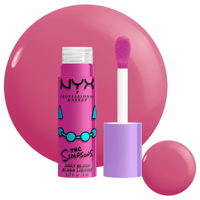 NYX Professional Makeup - Les Simpsons Juicy Blush - Blush Liquide - Teinte Lavender Sass - 8 ml - Edition Limitée