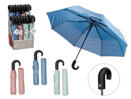 Parapluie Pliant Courbe Automatique Pastel - 58 cm - Fibre de verre - Arte Regal (Set de 16)