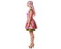 BigBuy Carnival Déguisement Fée Rose avec Robe Brillante et Ailes - Taille M/L