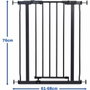 Dreambaby Barrière de sécurité Ava Slimline, Anthracite, 61-68 cm