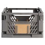 Day Boîte de rangement pliable gris foncé 33 x 24,5 x 15 cm Capacité 3,3 L Charge max 10 kg