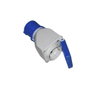 Solera Adaptateur 904012 avec couvercle CETAC Schuko Bleu Gris 16 A