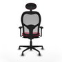 Piqueras y Crespo Chaise de Bureau avec Appui-tête Jorquera 3D036G1 Rouge