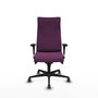 Piqueras Y Crespo Fauteuil Albacete, Similicuir Violet, Mécanisme Synchro
