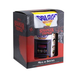 PALADONE Set Tasse et Chaussettes Stranger Things - Tasse Céramique 300ml et Calcetins Unisex