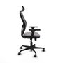 Piqueras Y Crespo Chaise de bureau Jorquera, Sincro/Traslack, Gris/Noir