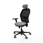 Piqueras Y Crespo Chaise de bureau Jorquera, Sincro/Traslack, Gris/Noir