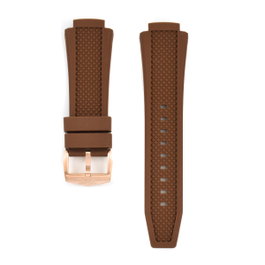 Bobroff BFS026 Correa de montre en silicone marron