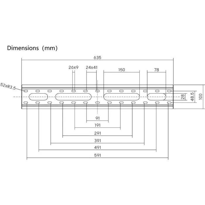 Stell Support TV Mural Fixe SLIM SHO 4220 pour Écrans 37 à 70 Pouces - Compatible VESA 200x200 à 600x400 - Charge 45 kg - Installation à 2.7 cm du Mur