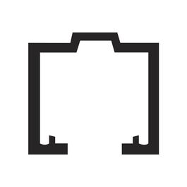 KLEIN NK-50 - Guide en aluminium naturel de 2 mètres - Lot de 2 pièces