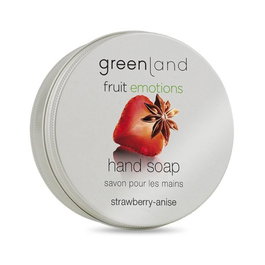 Greenland Savon aux Fruits et Émotions Fraise-Anis, pour une peau propre et fraîche, 100 g