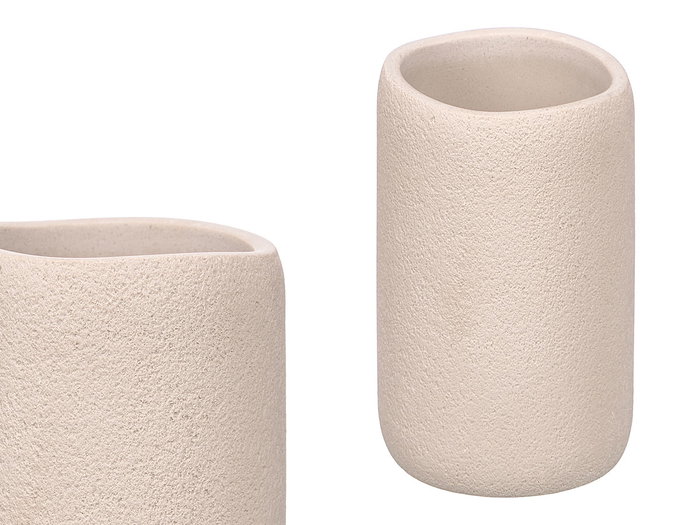 Berilo Vaso Poliresina Salle de Bain Gris 8.5x8.5x10 cm (Set de 12) Berilo Vaso Poliresina Salle de Bain Gris 8.5x8.5x10 cm (Set de 12)
