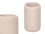 Berilo Vaso Poliresina Salle de Bain Gris 8.5x8.5x10 cm (Set de 12)