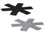 KINVARA Set de 24 protections pour poêles, Noir et gris