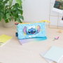 ERIK Porte-tout Triple Compartiments Disney Stitch avec Fermeture à Glissière en Polyester
