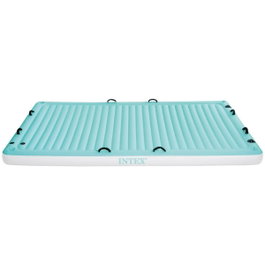 Intex Matelas Gonflable Water Lounge 310 x 183 cm Blanc Turquoise