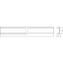 Ledvance Profilé plat pour rubans LED PF02/U/16X5/10/1 1M Gris