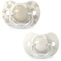Suavinex Birdies Lot de 2 sucettes symétriques SX Pro pour bébé de 6 à 18 mois - Beige