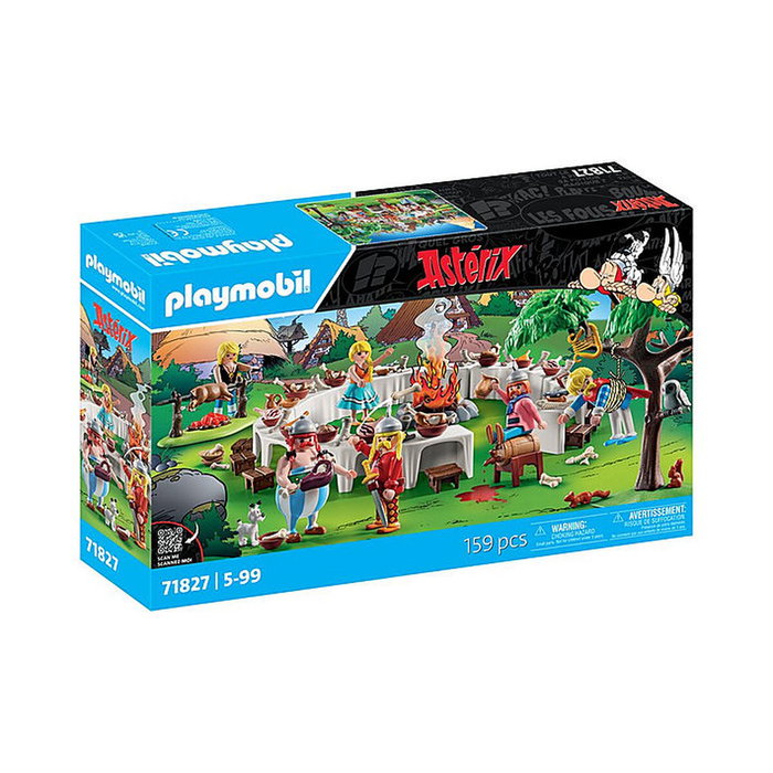Playmobil Le banquet du village et personnage Astérix, 159 pièces