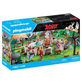 Playmobil 71827 - Le banquet du village Astérix avec personnage, figurine de la bande dessinée, 159 pièces, à partir de 5 ans