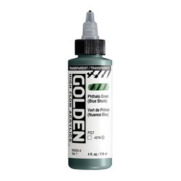 Golden Couleurs Acryliques Transparentes High Flow ThaloVert (Bleu) 118 ml