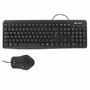 clavier et souris CoolBox COO-KTR-01U Noir Espagnol Qwerty QWERTY