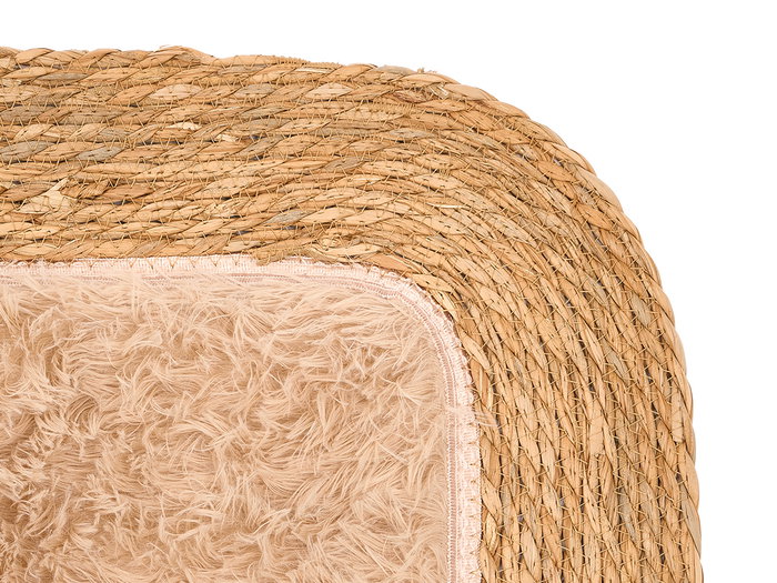 GIFTDECOR Tapis rectangulaire en jute antidérapant Beige-Naturel 80x50cm GIFTDECOR Tapis rectangulaire en jute antidérapant Beige-Naturel 80x50cm